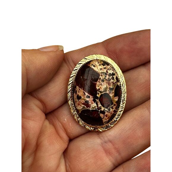 Leopard Jasper Brooch and Pendant - Picture 6 of 6